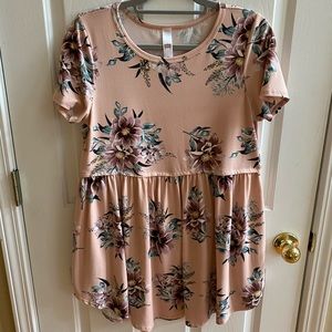 Jules and James floral babydoll tunic